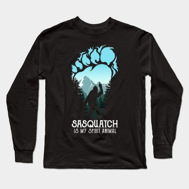 Bigfoot is my spirit animal Long Sleeve T-Shirt by JameMalbie